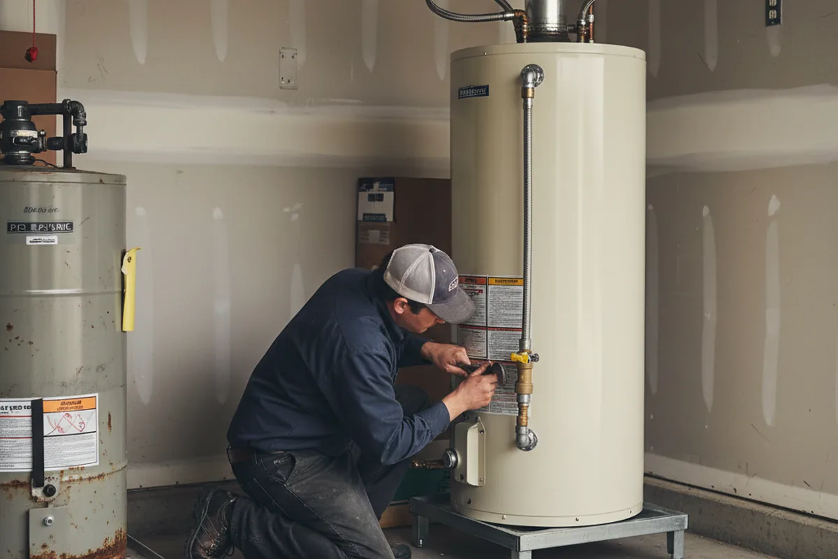 Water heater and shutoff valve replacement in Fountaintown